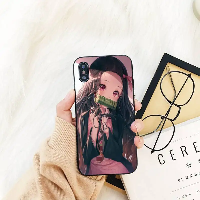 

YNDFCNB Kamado Nezuko girl Phone Case For iPhone 11 8 7 6 6S Plus X XS MAX 5 5S se 2020 11 12pro max iphone xr case