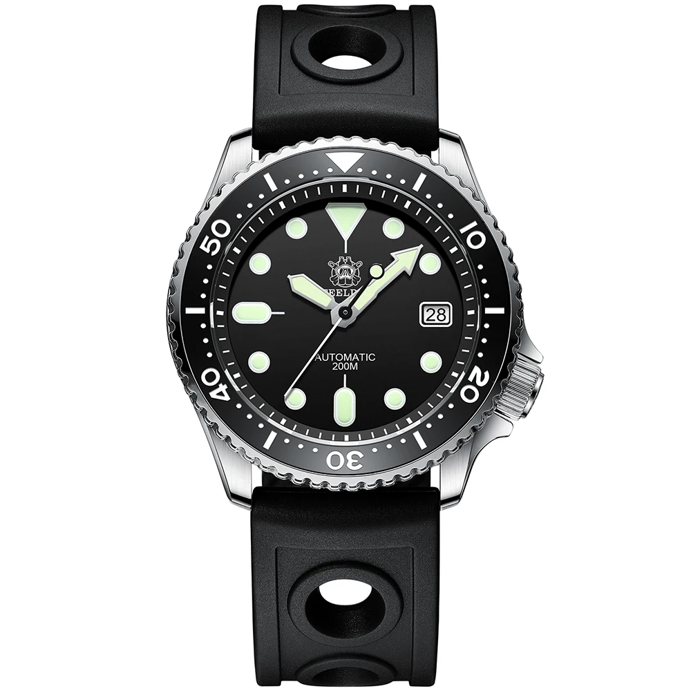 Механические наручные часы Steel dive 1996 Япония Skx007 Abalone 316L из нержавеющей стали для