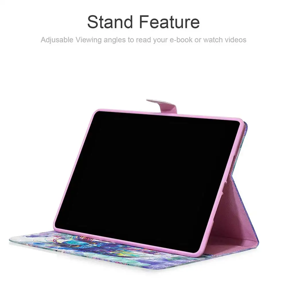 Для Samsung Galaxy Tab A 10 1 дюймов SM-T510 T515 2019 чехол с принтом Чехол-книжка из искусственной