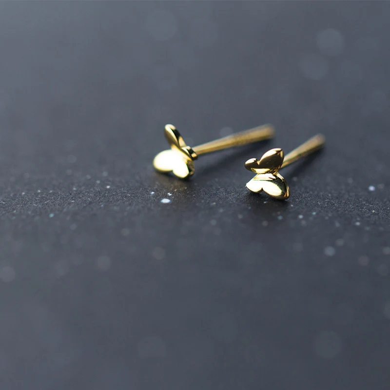 Женские маленькие серьги гвоздики La Monada из стерлингового серебра 925 пробы в