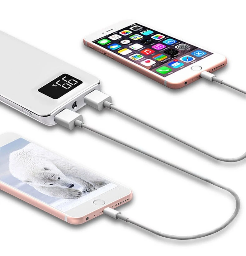 30000 мАч Внешний аккумулятор для Xiaomi Mi lcd USB внешний портативное зарядное