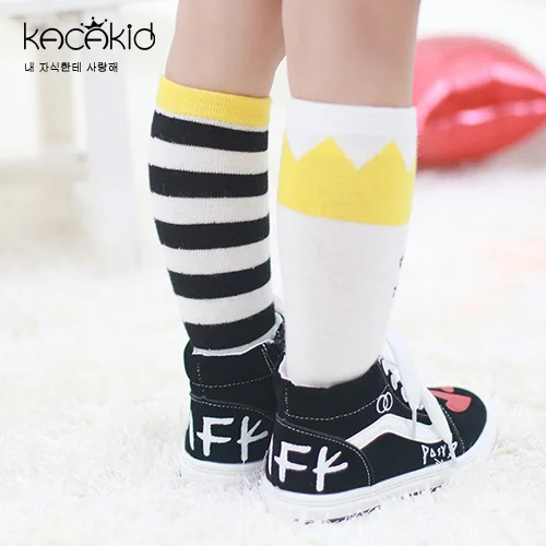 От 0 до 4 лет Детские носки Асимметричные спортивные хлопковые в полоску с