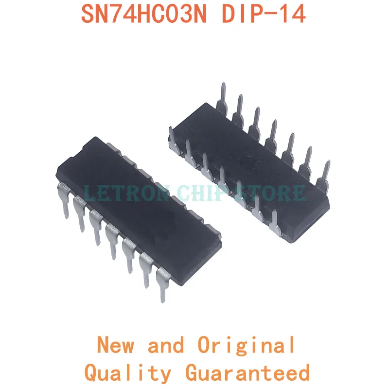 

10 шт. SN74HC03N DIP14 SN74HC03 DIP 74HC03N 74HC03 DIP-14 HD74HC03P Новый и оригинальный IC