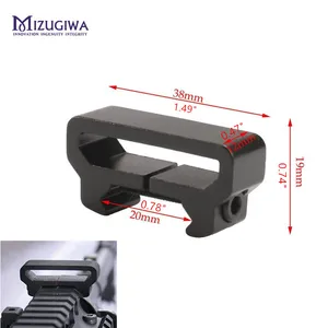 MIZUGIWA тактическое охотничье крепление W 20 мм Вивер Пикатинни рельсовое крепление искусственная винтовка пистолет аксессуары