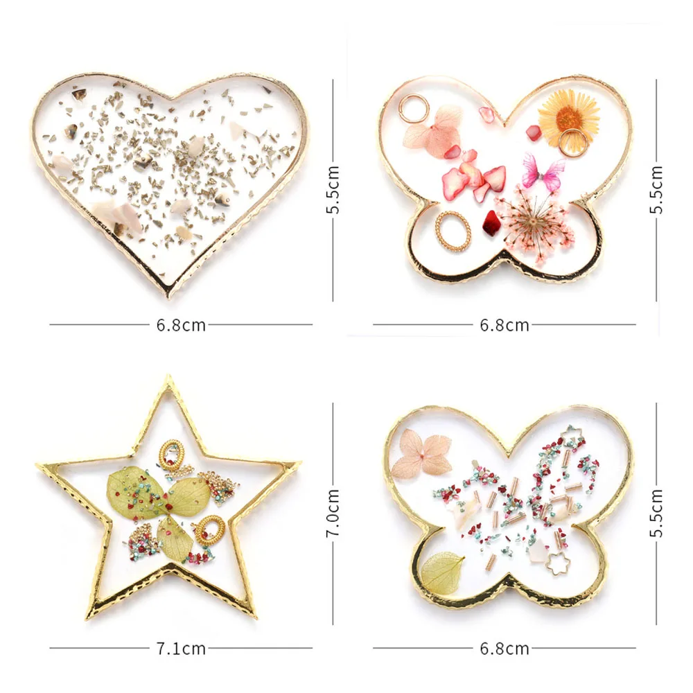 

New Butterfly Crystal Painting Palette Nail Art Decoration Agate Phnom Resin Nail Accessories Display Board Professional Tools