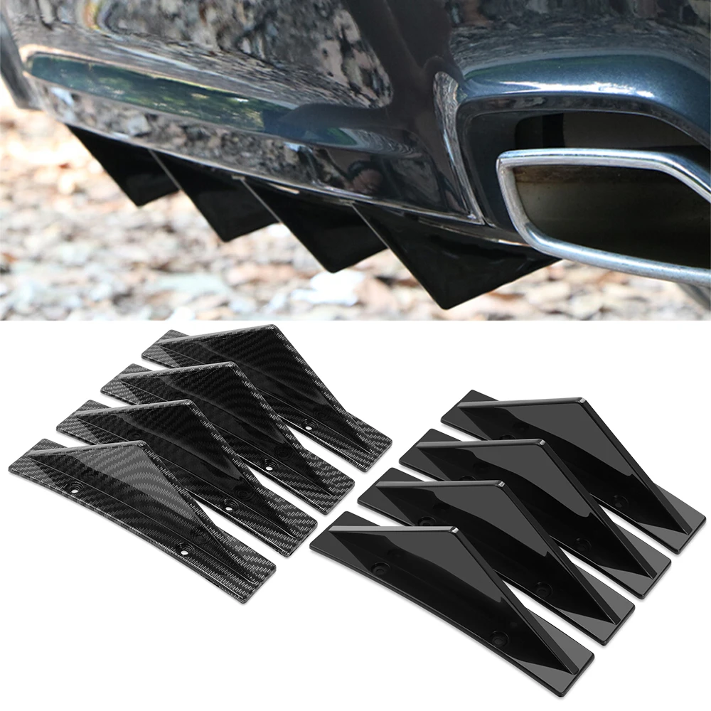 Автомобильный диффузор для заднего бампера audi a4 a5 a6 b5 b6 b7 q3 q5 q7 rs quattro s line c5 c6 tt sline a3