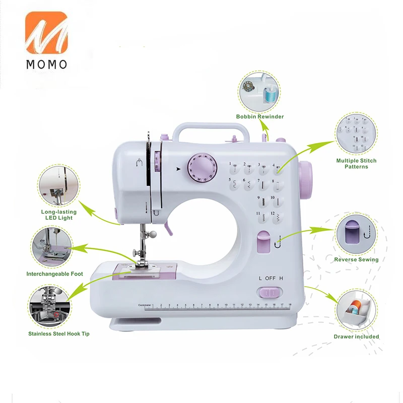 

practical automatic portable electric domestic sewing machine for household