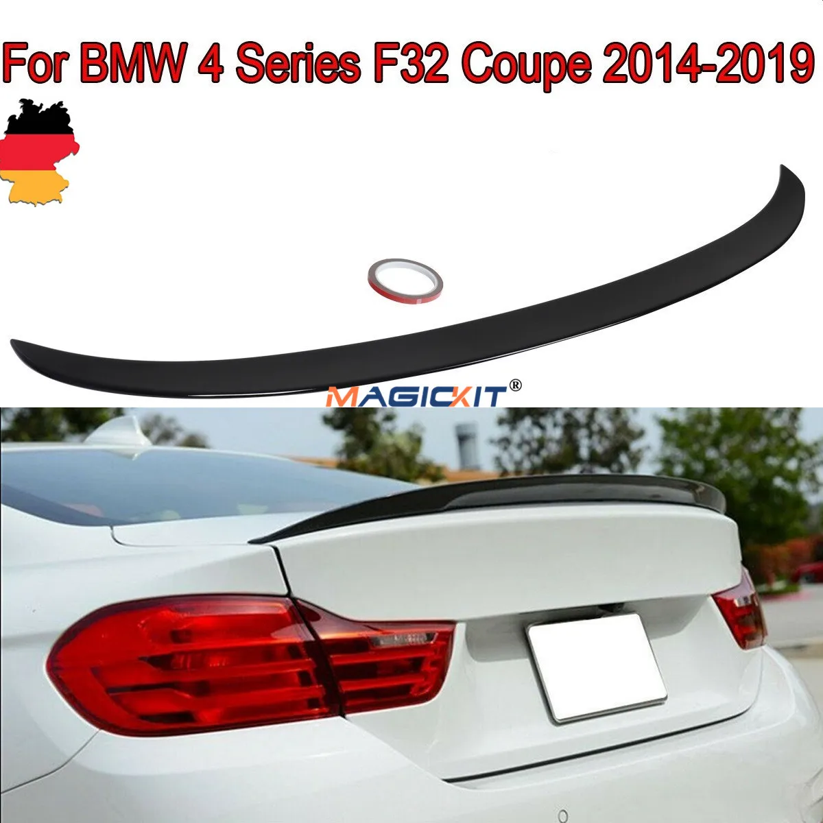 Задний спойлер для багажника MagicKit губа ДЛЯ BMW 4 серии F32 Coupe M Performance 14