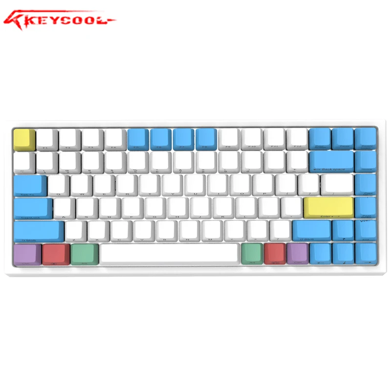 Keycool 84RGB подсветка механическая клавиатура PBT keycap Gateron Hotswaple переключатель