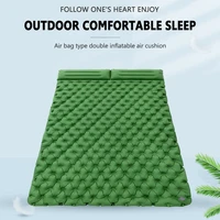 waterproof sleep bags inflatable mattress outdoor camping cushion with storage bag pillow foldable foot air filling mat bed