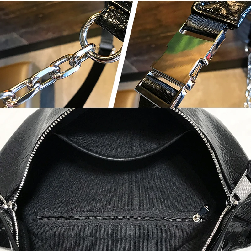 

Luxury Trendy Women Leather Shoulder Bag Designer Saddel Handbags Fashion Brand Chest Crossbody Sac Bolso Grande Mujer