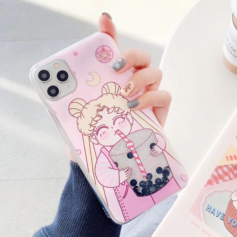 Для iPhone 11 Pro X XR XS Max 8 7 Plus динамические Пузырьковые перламутровые ЖИДКИЕ ТЕНИ блестящий чехол - Цвет: 3