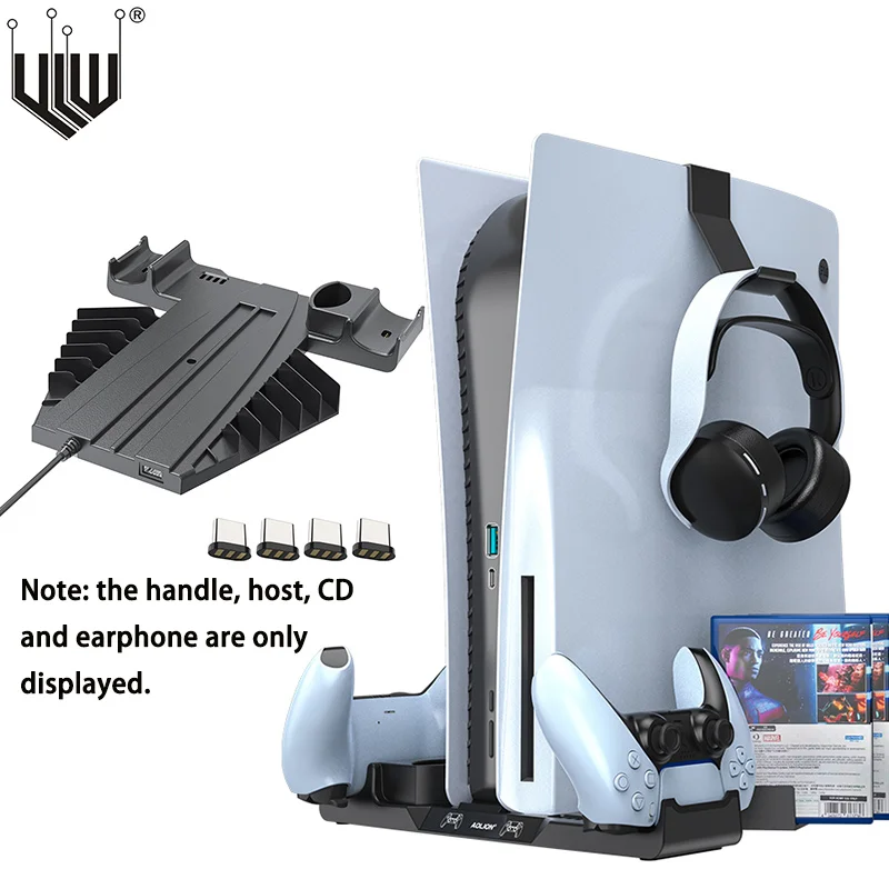 

For PS5 Handle Bracket With Heat Dissipation For PS5 Controller Stand Fast Charging Station For SONY Playstation 5 Disc/Digital
