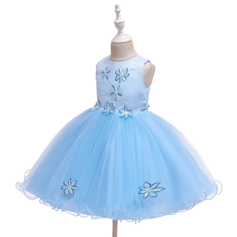 Kids Party Clothing Boutique Children Pink Lavender Blue Wedding Dress Girl Princess 2 3 4 5 6 7 Years | Детская одежда и обувь