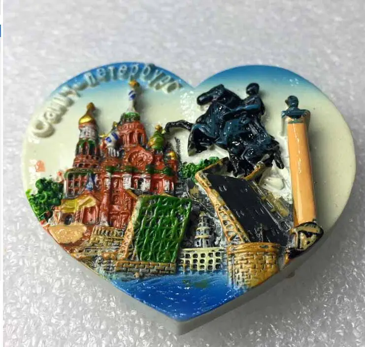 Магниты на холодильник Церковь спасения крови Санкт Петербург Россия