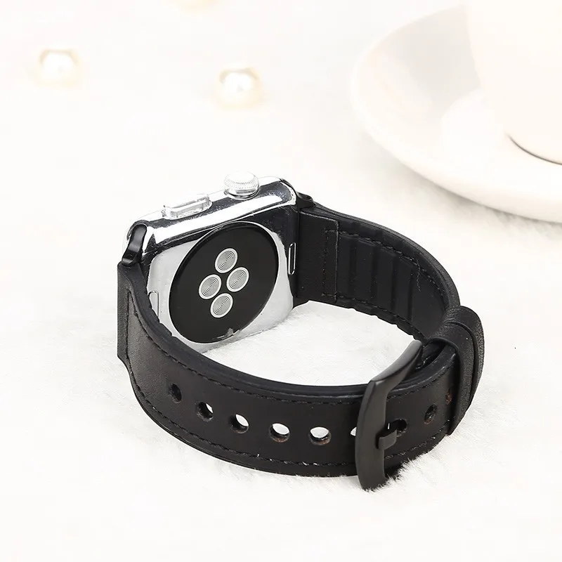 Кожаный силиконовый ремешок для apple watch, 44 мм, серия 4, 3, 2, 1, ремешок для iwatch, 38 мм, 42 мм, браслет с петлей, аксессуары для замены запястья