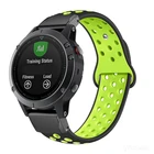 Металлический легко устанавливаемый ремешок для Garmin Fenix 6X 6 6S Pro 5X 5 5Plus 3HR Forerunner 935, силиконовый дышащий ремешок, быстросъемная проволока