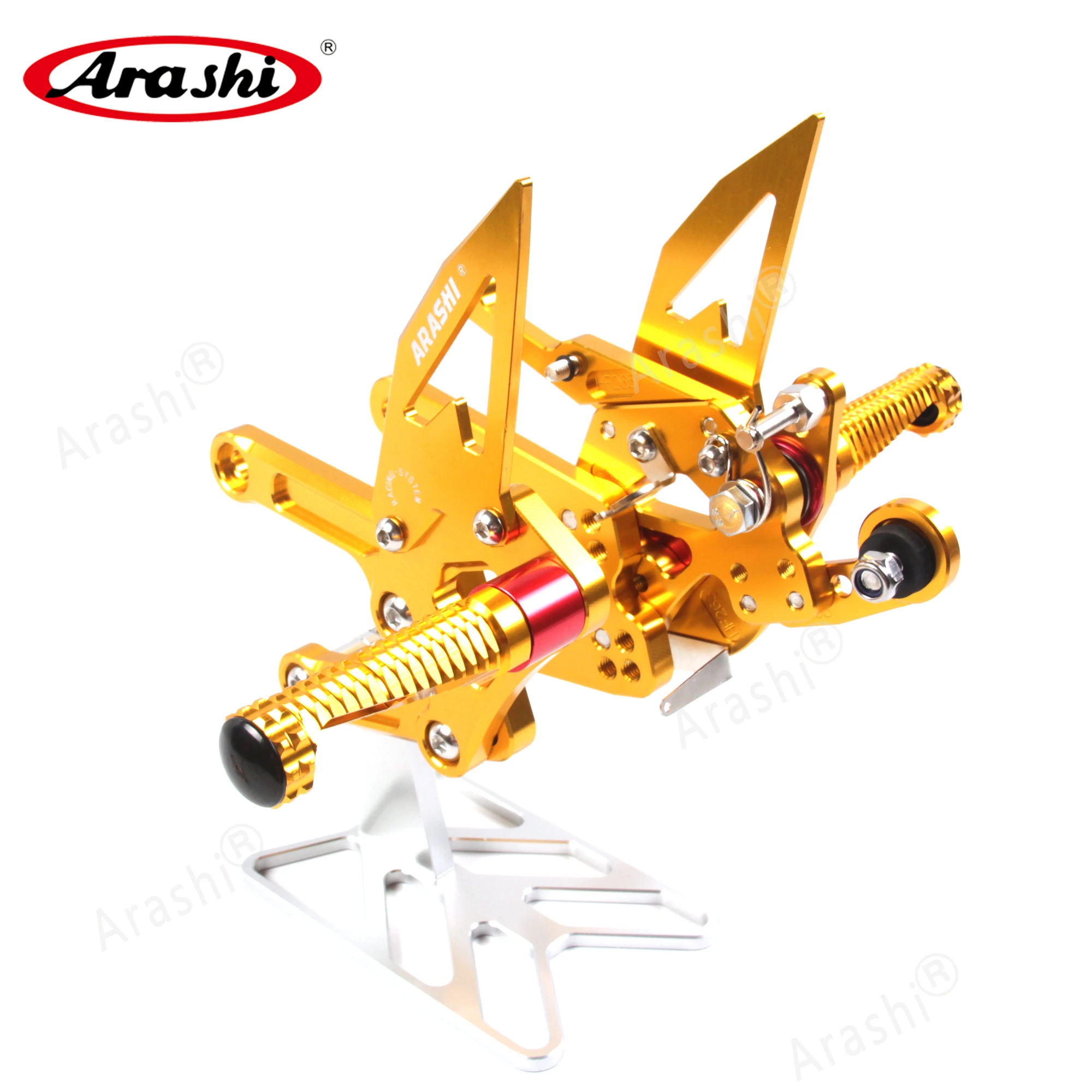 Подножка для мотоцикла Arashi YAMAHA YZF R6 2006 2016 CNC регулируемые Задние подножки 2011 2012 2013
