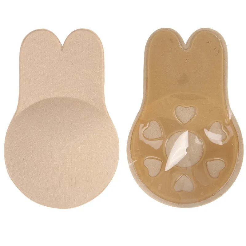 Khaki stick Bra Ohyeahlover Обнаженная Крышка для сосков, бюстгальтер с подтяжкой, без бретелек, Женский бесшовный Невидимый самоклеющийся сексуальный бюстгальтер BM379 - Цвет: Khaki stick Bra