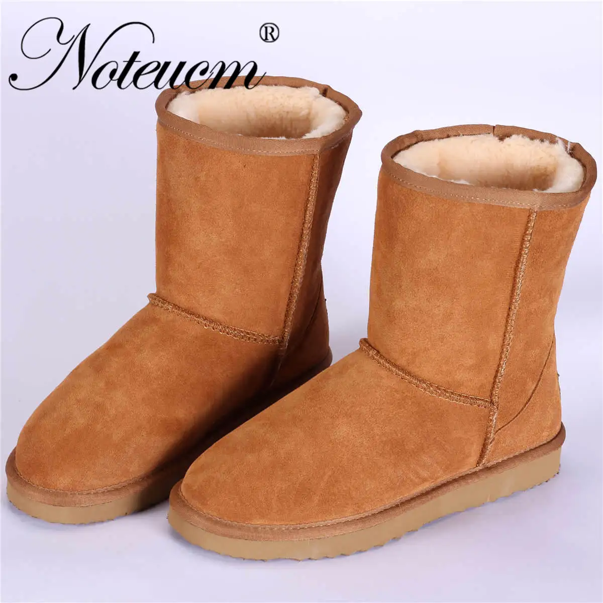 Женские зимние меховые ботинки из натуральной кожи в австралийском стиле