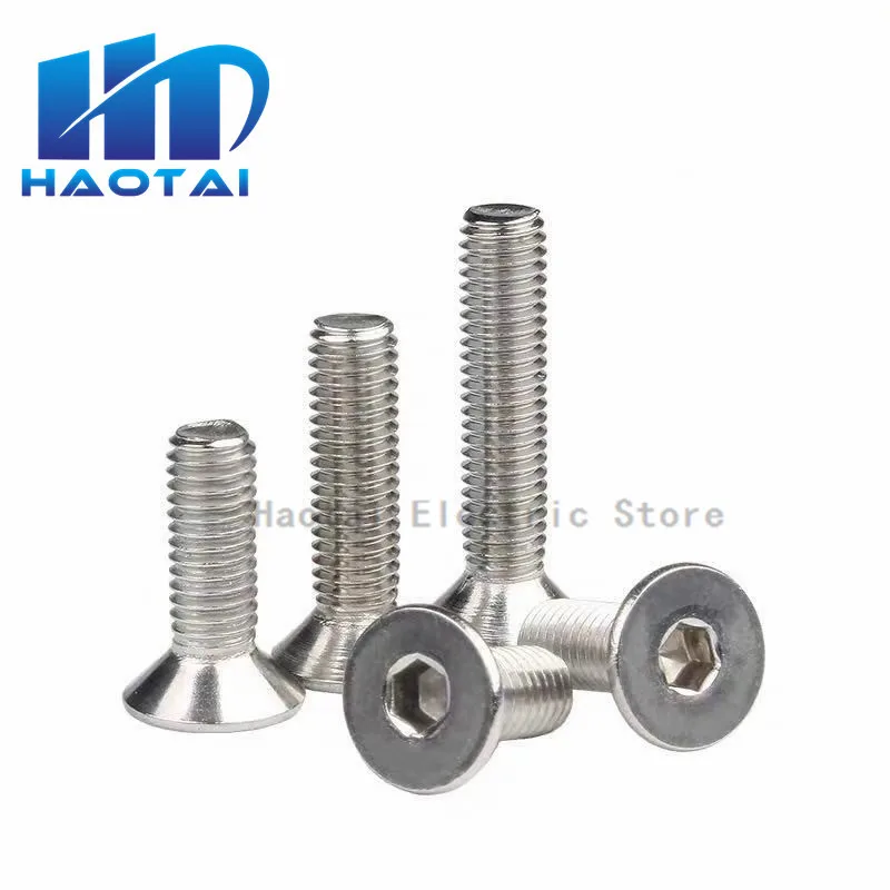 10/50 шт. M2 M2.5 M3 M4 M5 M6 M8 304 A2 Шестигранная головка из нержавеющей стали GB70.3 плоский