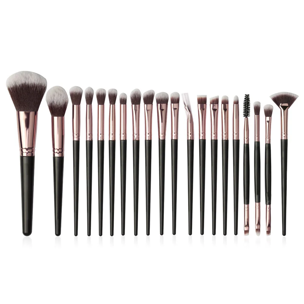 

LAMJAD 12/20Pcs Beauty Makeup Brushes Set Cosmetic Foundation Powder Blush Eye Shadow Lip Blend Make Up Brush Tool Kit Maquiagem