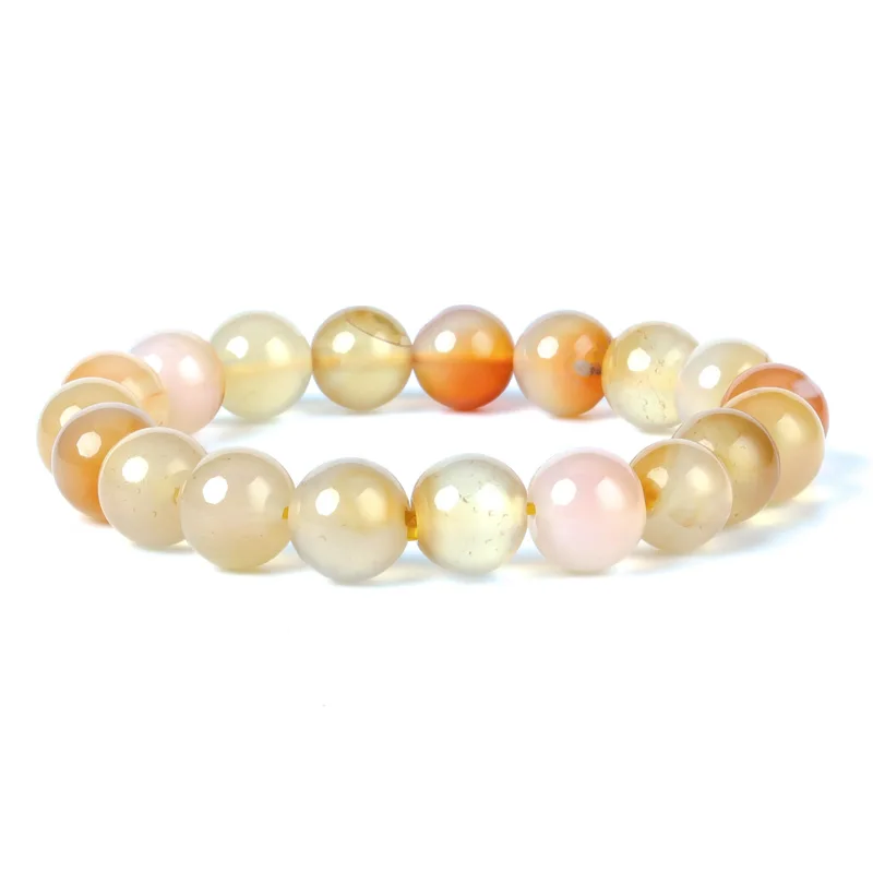 

Fashion Jewellery 6/8/10MM Candy Agate Bracelet Suits Charming Amulets for Men and Women to Increase Crystal Energy