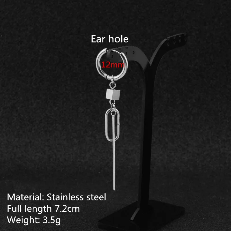 Ear hole Мужская серьга Для мужчин s один шип серьги из нержавеющей стали, ребята, аксессуар, хипстер, стиля гранж, панк, серьги кинжалы Для мужчин - Окраска металла: Ear hole