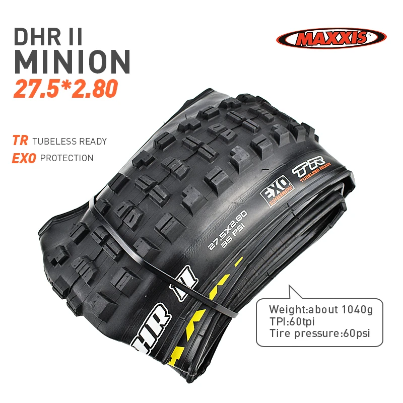 DHR 27.5x2.8 3C MAXXIS Высокая роликовая велосипедная шина 26 27,5 бескамерная готовая TR 26*2,4 27,5*2,4 2,5 шины для горного велосипеда Складные шины MINION DHF DHR - Цвет: DHR 27.5x2.8 3C