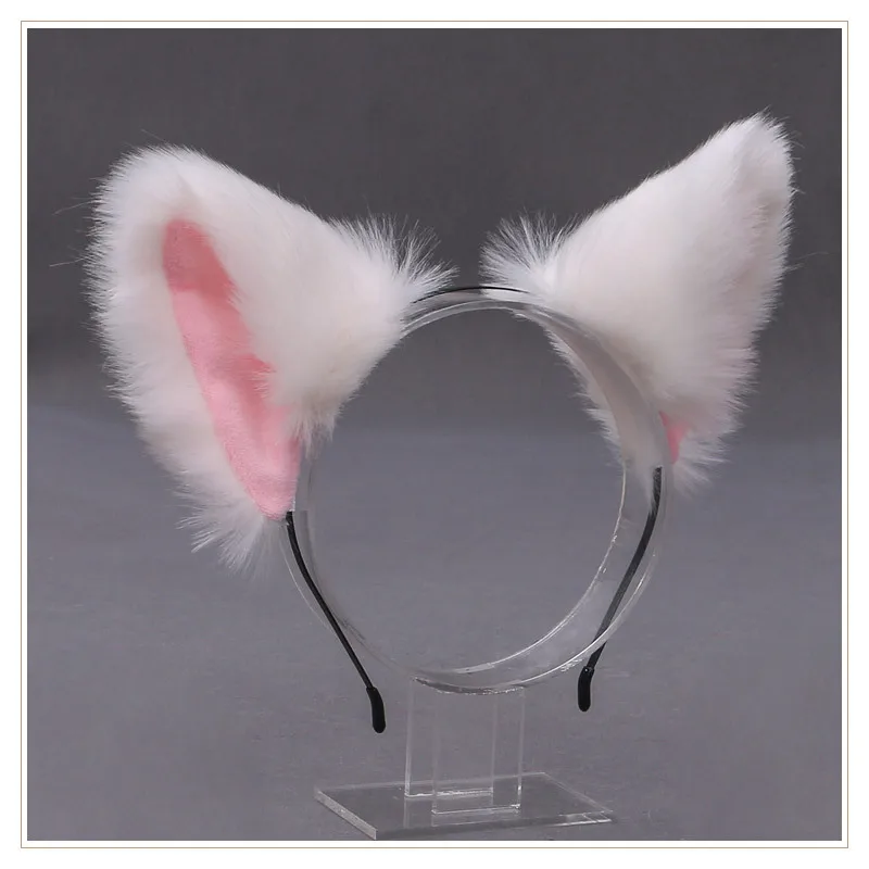 

Cosplay Ear Headband Anime Dance Party Plush Cat Ears Headband Fox Ear Costume Hair Band Headwear Halloween Accessories