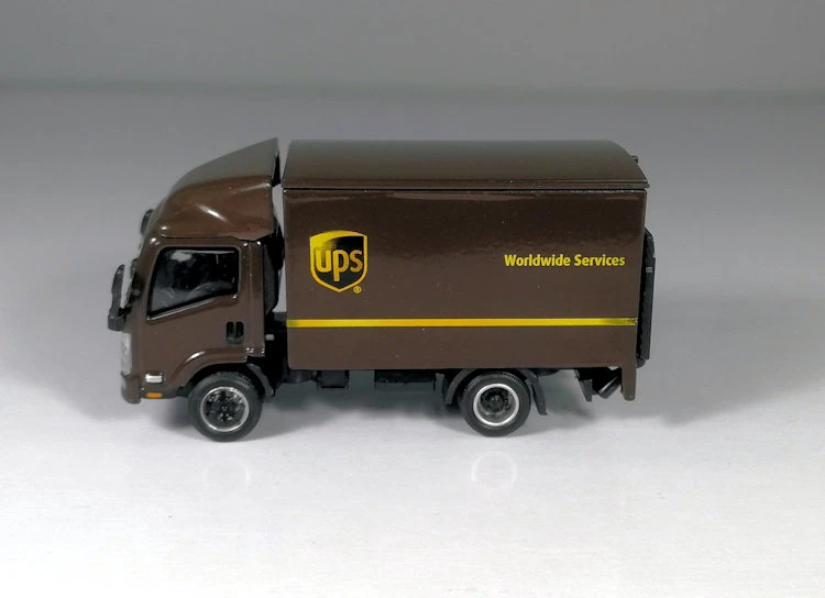 1:64 1:76 шкала брелок для автомобильных ключей модель Хайши/Isuzu/Sprinter UPS Экспресс Ван