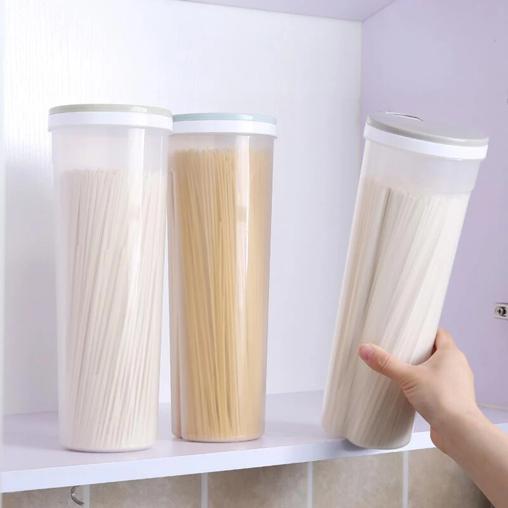 Прозрачный контейнер для хранения макаронных изделий пластиковый кухонный еды