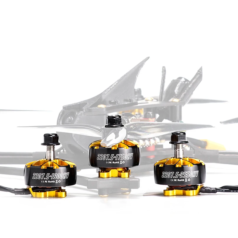 

HGLRC AEOLUS 2207.5 1750KV / 1900KV / 1950KV 5-6S 2550KV 4-5S 2600KV 3-4S Brushless Motor for RC FPV Racing Drone