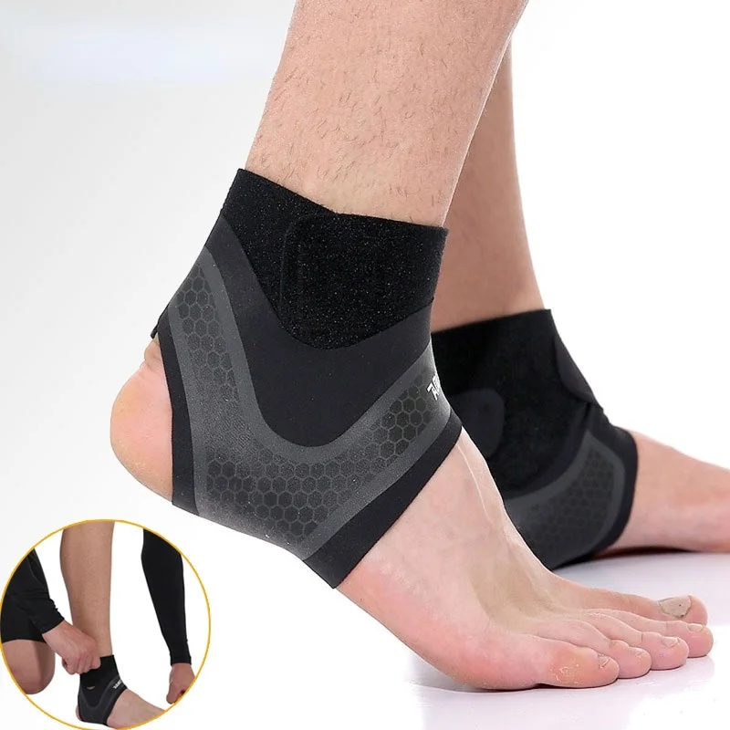 

Бандаж AOLIKES эластичный для поддержки лодыжки, профессиональная защита для суставов лодыжки, для бега, велоспорта, фитнеса