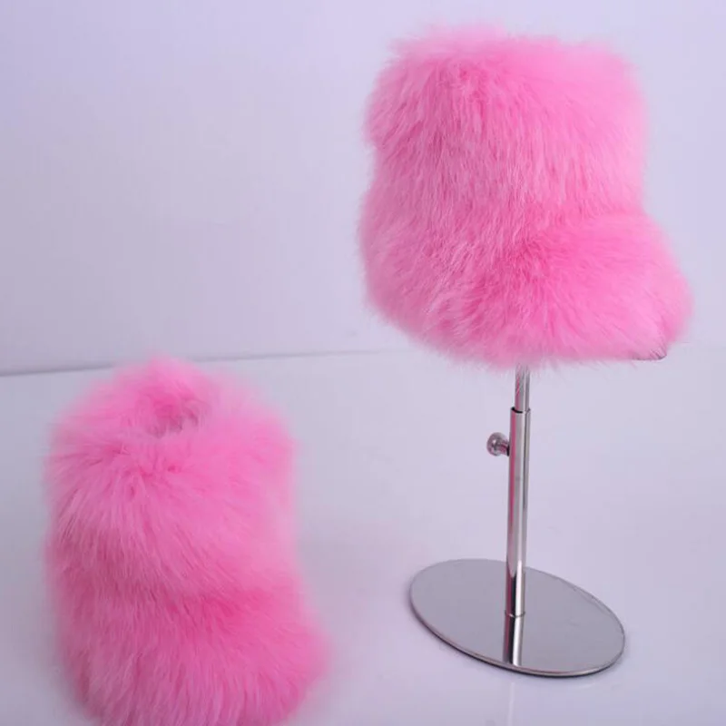 Зимние сапоги для маленьких девочек полусапожки детей Новинка ботинки на меху |