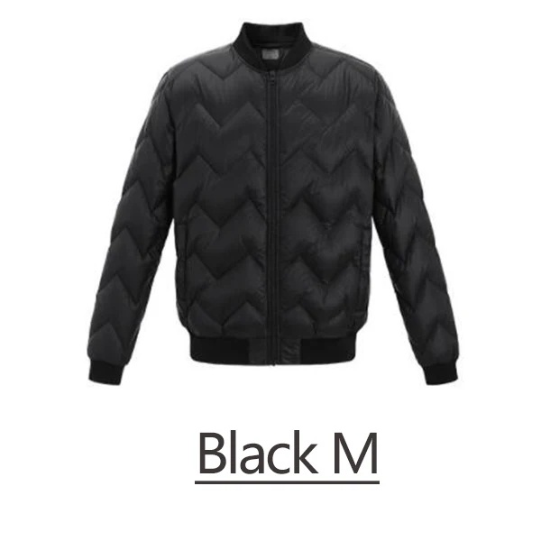 Black M Xiaomi Mijia Uleemark мужская куртка на гусином пуху легкий вес модный дизайн 20D ткань высокой плотности замок температура холодное сопротивление - Цвет: Black M