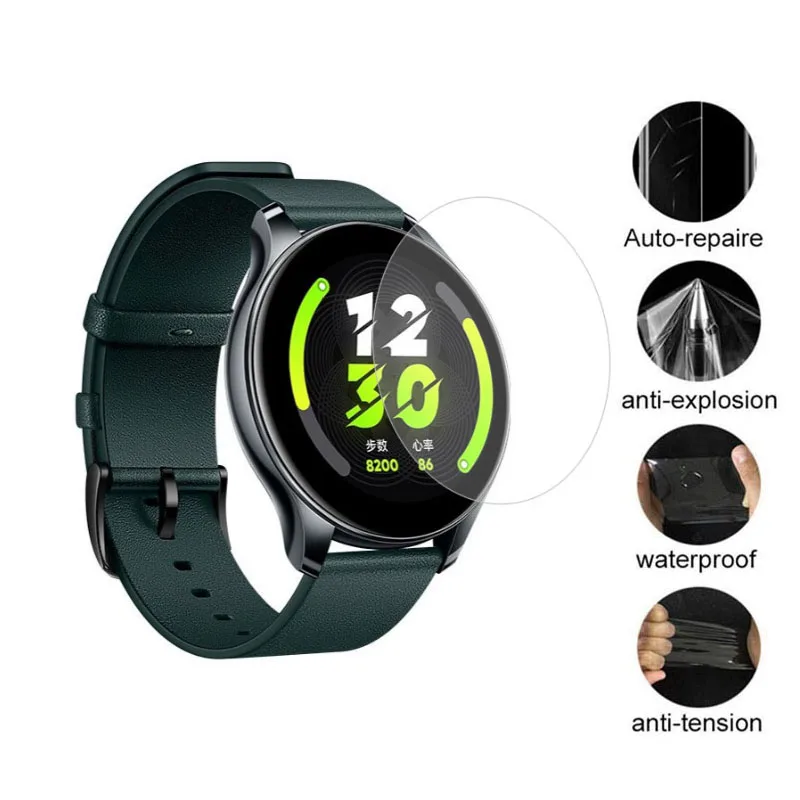 Мягкая прозрачная защитная пленка для смарт-часов Realme Watch T1 5 шт. - купить по