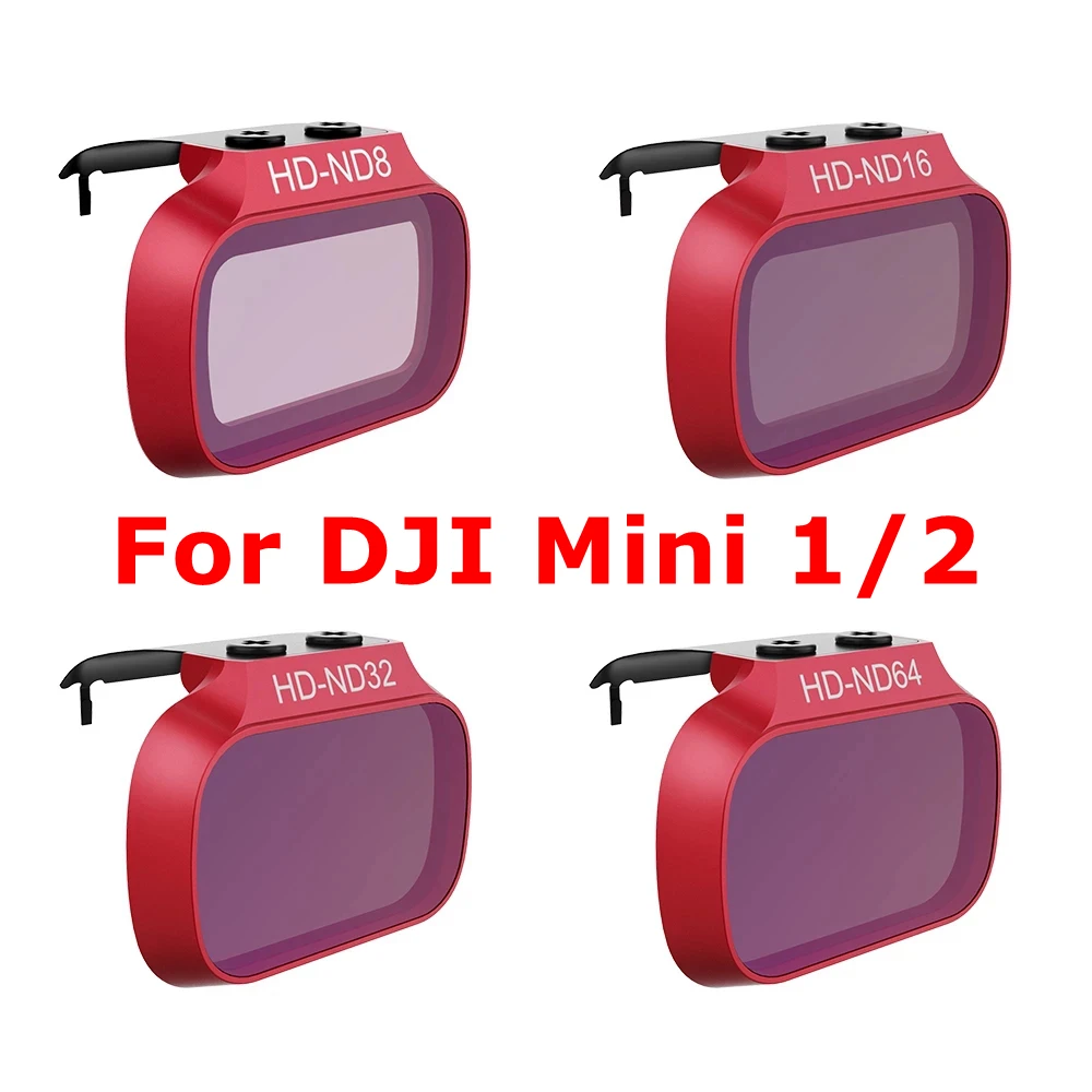 Фильтры для объектива камеры DJI Mavic Mini 2 ND8 ND16 ND32 ND64 4 шт. |