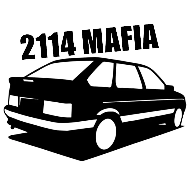 

SF3212# 2114 Mafia Reflective Funny Car Sticker Vinyl Decal Waterproof Car Auto Stickers For Bumper Rear Window