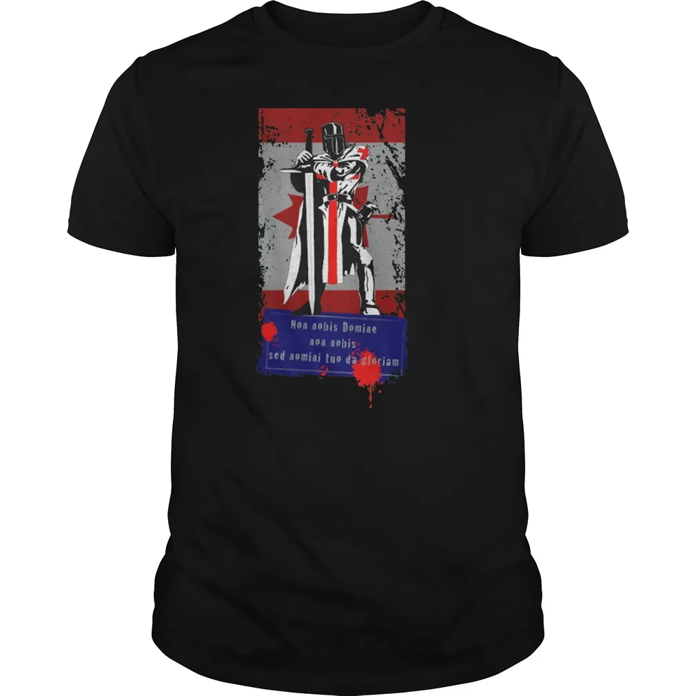 

Unique Design Knights Templar Crusader Warrior T-Shirt. Summer Cotton Short Sleeve O-Neck Mens T Shirt New S-3XL