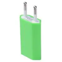 Green 5 В/1 а портативное зарядное устройство USB, ЕС вилка для электрической розетки, вилки, дорожный адаптер для iPhone X 8 7 6 samsung iPad, быстрая зарядка - Цвет: Green