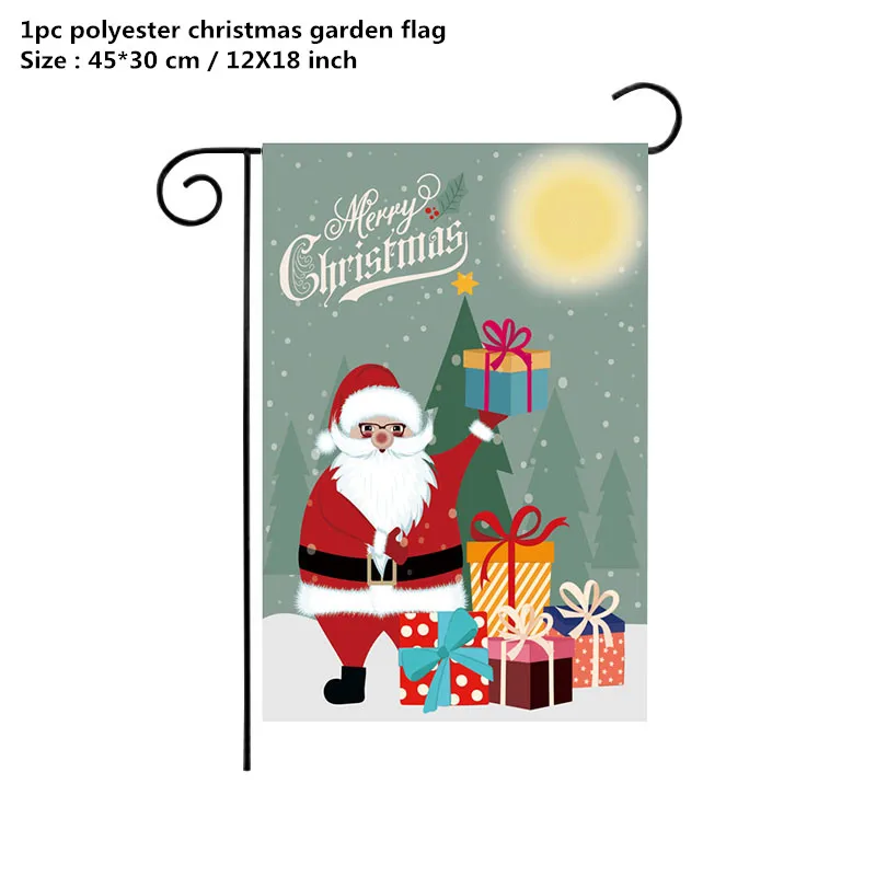 

Merry christmas garden flags Xmas Tree Burlap Yard Winter Flag Double Sided Printed With Truck Thanksgiving flags