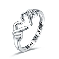 925 sterling silver love heart adjustable irish claddagh rings friendship promise jewelry valentine gifts for women friends girl