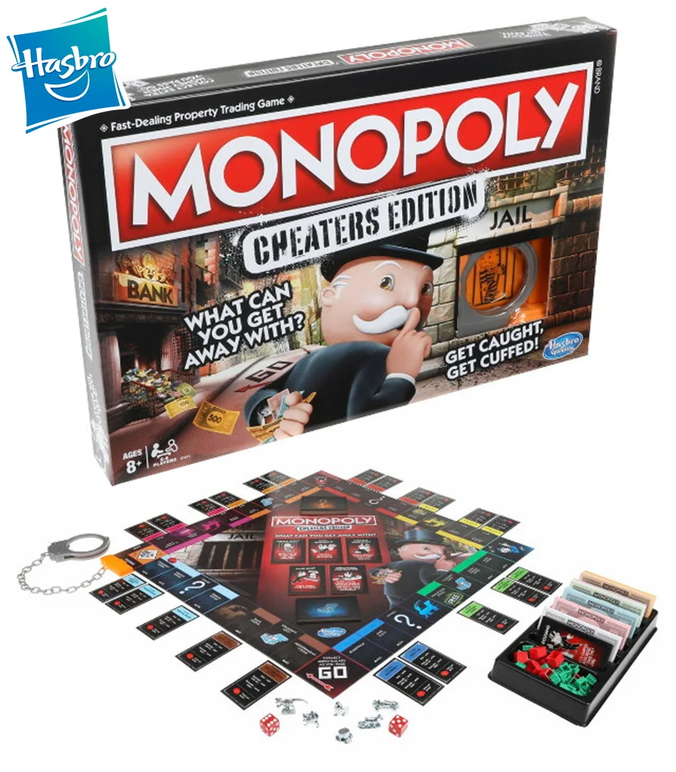 Hasbro Monopoly Cheater Edition на английском языке вечерние настольные игры|Игры для