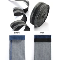 2yard sewing repairing webbing patches pants leg opening iron on bottom of trouser leg diy clothing jeans hem stripes ribbon