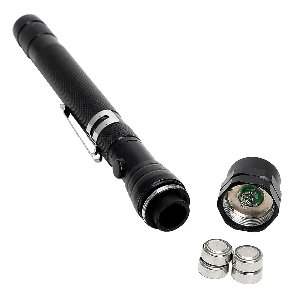 Карманный Телескопический гибкий Выдвижной светодиодный фонарик с 3