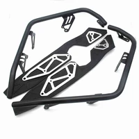 high quality steel crash bar protection guard enginee protector footboard footrest pads for honda xadv 150 x adv 150 2019 2020