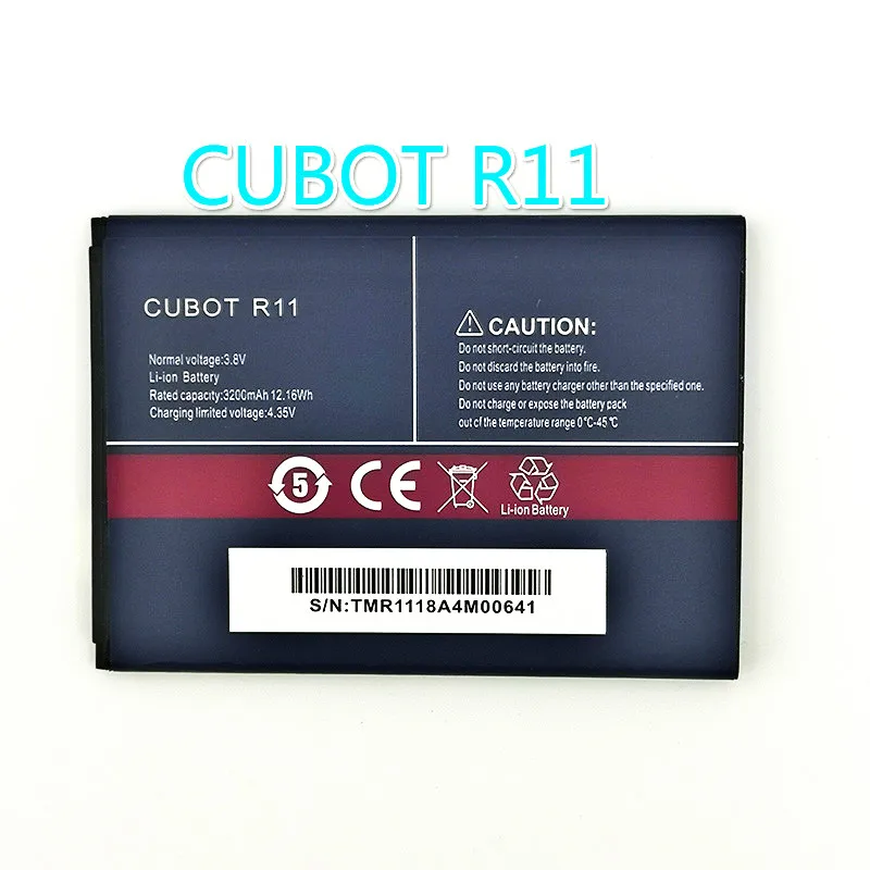 Оригинальный аккумулятор 3200 мАч для CUBOT R11 r11 Высококачественный + номер