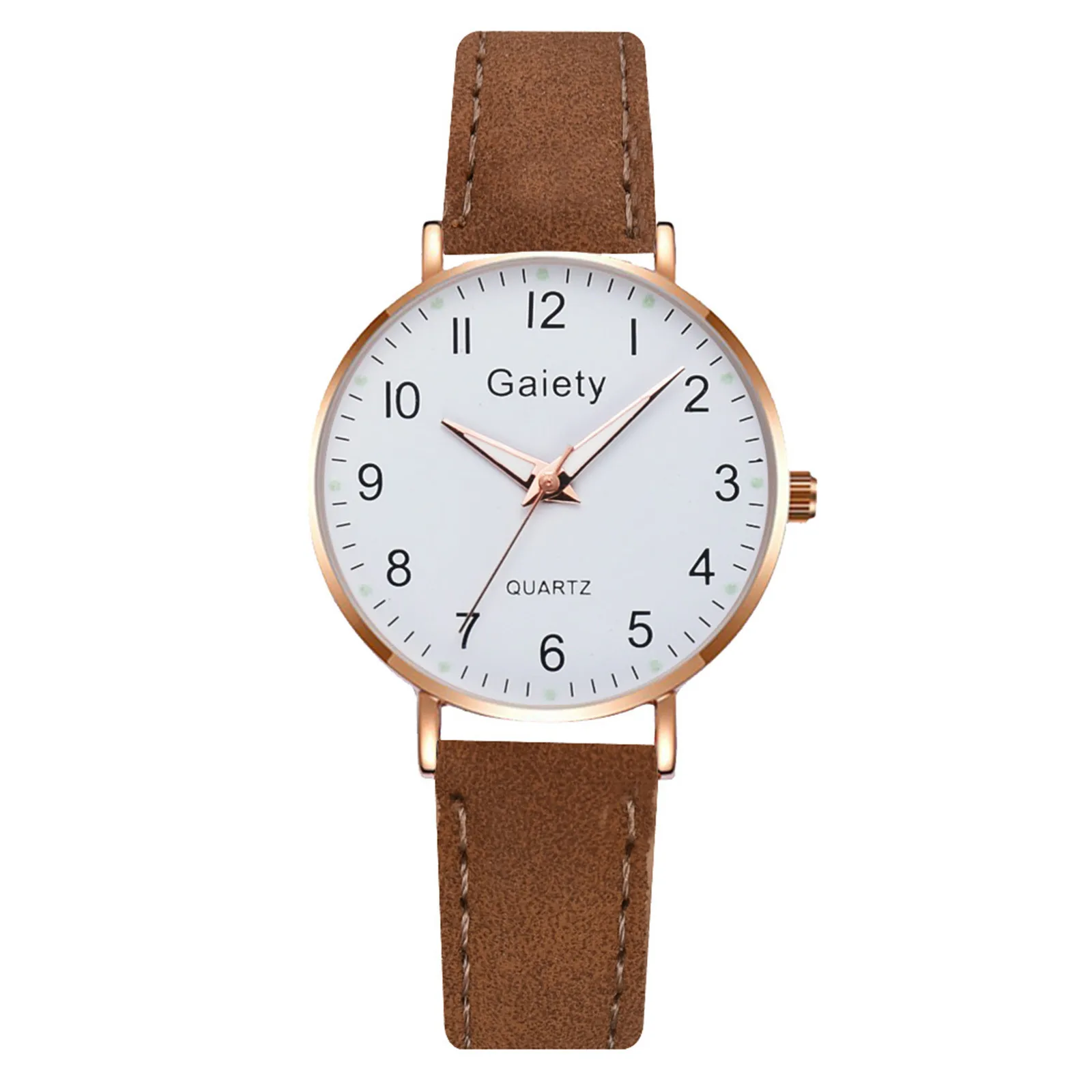 

Women's Fashion Compact Belt Quartz Watch Luxury Leather Band Analog Quartz Wrist Watch Golden Ladies Watch