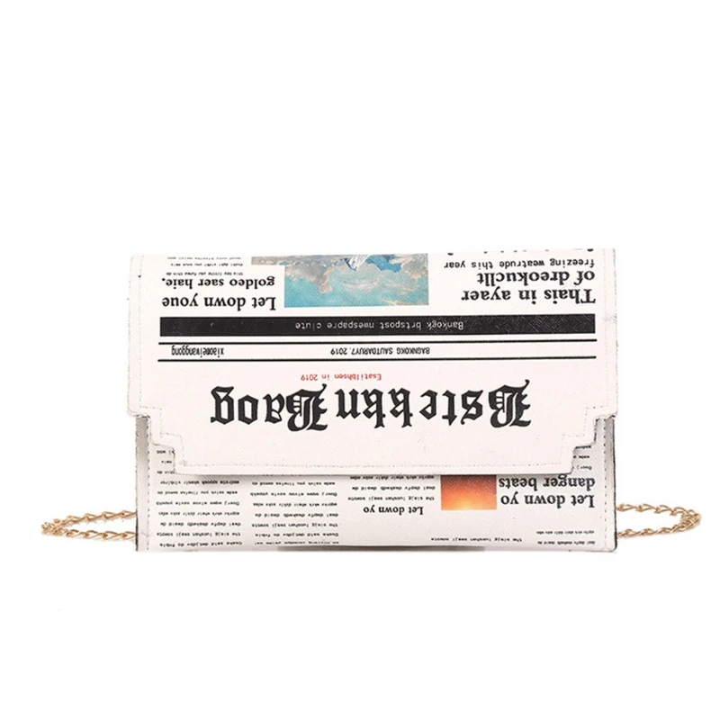 

Women Ladies Newspaper Pattern Crossbody Shoulder Bag Tote Purse Messenger Satchel K5DA